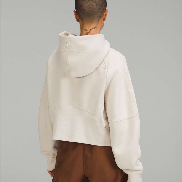 Lululemon Scuba Oversized 1/2 Zip Hoodie Natural Ivory - Picture 2 of 3
